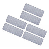 Maxbell Replacement Flat Mop Pad Kitchen Bathroom Floor Duster Cleaning Cloth 6pcs