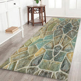 Maxbell Living Room Floor Mat Carpet Bedroom Area Rug Runner Light Green 60 x 180cm