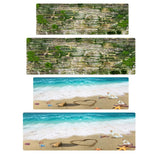 Maxbell Rustic Runner Rug Floor Mat Modern Home Strip Rug Rainbow(40x120cm) Green 40x120cm