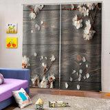 Maxbell 3D Curtain Panels Pair Drape Window Treatment Set Home Bedroom Decor 55"x39"