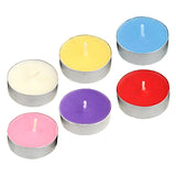 10pcs Smokeless Round Tealight Candles for Birthday Party 3.5x1cm White