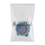 Maxbell Round Colorful Screen Mute Bedside Clock Digital Electronic Clock Blue