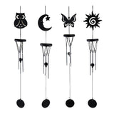 Maxbell Modern Simple Pendant Iron Wind Chimes Home Decor Hanging Ornament Moon