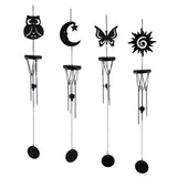 Maxbell Modern Simple Pendant Iron Wind Chimes Home Decor Hanging Ornament Moon