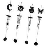 Maxbell Modern Simple Pendant Iron Wind Chimes Home Decor Hanging Ornament Moon