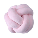 Soft Plush Knot Cushion Sofa Throw Pillow for Living Room Pink