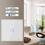 Maxbell Smart Wifi Wall Switch 1/2/3 Gang RF/Voice/APP/Touch Control EU 1 Gang