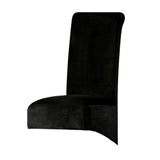 velvet fabric XL Size Chair Cover Big size long back seat Chair Cover Black