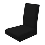 Elastic Chair Cover Removable Short Back Seat Protector Black