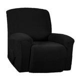 1pc Elastic Recliner Sofa Cover Non Slip Soft Armchair Slipcover Black