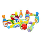 Maxbell Colorful Mini Bowling Ball Play Set Kids Indoor Outdoor Game Toy Gift