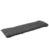 Home Office Chair Backrest Pad Seat Cushion Recliner Long Cushion Black