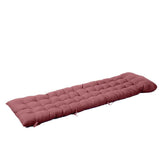 Home Office Chair Backrest Pad Seat Cushion Recliner Long Cushion Wine Red