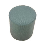 Slipcover Stretch Ottoman Furniture Protector Round Couch Sofa Cover Green