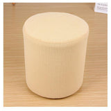 Slipcover Stretch Ottoman Furniture Protector Round Couch Sofa Cover Beige