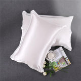 100% Mulberrry Silk Pillowcase King - Size 19x29 - Pillow Case White"