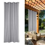 Maxbell Indoor Outdoor Curtains Gray_54x96inch
