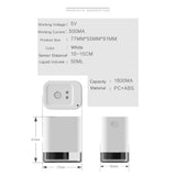 Maxbell 50ml Automatic Soap Dispenser Touchless Handsfree IR Sensor Liquid Hand Wash White