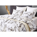 3pcs Marble Style Bedding Set Comforter Cover Pillow Cover Queen