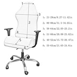 Stretchable Computer Swivel Armchair Slipcover Protective Cover blue