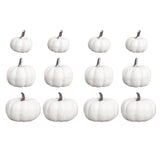 12 Pack Fake Artificial Mini Pumpkins for Halloween Themed Party Decoration