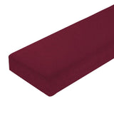 Soft Bench Seat Slipcover Cover Rectangle Dedroom Living Room Bench Wine Red