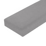 Soft Bench Seat Slipcover Cover Rectangle Dedroom Living Room Bench Grey