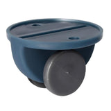 Maxbell 4Pc Small Furniture Replacement Casters Two-way Wheels Roller Dark Blue