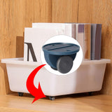 Maxbell 4Pc Small Furniture Replacement Casters Two-way Wheels Roller Dark Blue