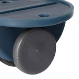 Maxbell 4Pc Small Furniture Replacement Casters Two-way Wheels Roller Dark Blue