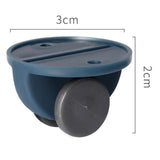 Maxbell 4Pc Small Furniture Replacement Casters Two-way Wheels Roller Dark Blue