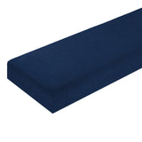 Soft Stretch Bench Covers Rectangle Cushion Slipcovers with Strap Blue