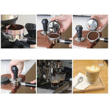 Espresso Coffee Dosing Ring Funnel for 51/53/58mm Portafilter Black 58mm
