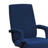 Home Office Computer Chair Full Stretchable Rotate Chair Seat Cover Navy L