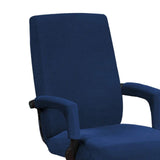 Home Office Computer Chair Full Stretchable Rotate Chair Seat Cover Navy XL
