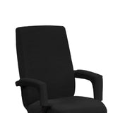 Home Office Computer Chair Full Stretchable Rotate Chair Seat Cover Black L