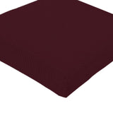 Soft Jacquard Dining Chair Seat Cover for Kitchen Chair Seat Protector wine red