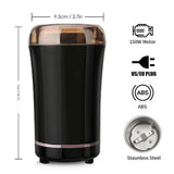 Maxbell Electric Coffee Grinder Kitchen Herbs Grains Pepper Grinder Purple