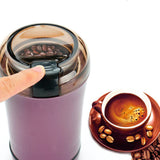 Maxbell Electric Coffee Grinder Kitchen Herbs Grains Pepper Grinder Purple