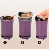 Maxbell Electric Coffee Grinder Kitchen Herbs Grains Pepper Grinder Purple