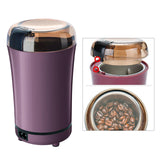 Maxbell Electric Coffee Grinder Kitchen Herbs Grains Pepper Grinder Purple