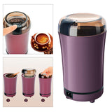 Maxbell Electric Coffee Grinder Kitchen Herbs Grains Pepper Grinder Purple