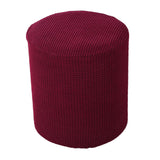 Ottoman Slipcover Footstool Protector Covers Stool Covers Stretch Red