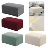Ottoman Cover Footstool Slipcover Footrest Stool Sofa Protector Accessories