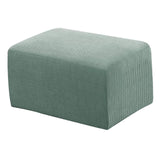 Ottoman Cover Footstool Slipcover Footrest Stool Sofa Protector Green L