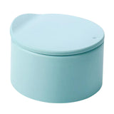 Plastic Mini Desktop Trash Can for Home Kitchen Countertops Living Room blue