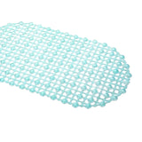 Non Slip Bath Mat for Bathroom Pebble Frosted Anti-Mould Shower Mat Green