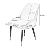 Maxbell 1pc Wing Back Dining Chair Cover Reusable Protector Seat Covers for Decor gray