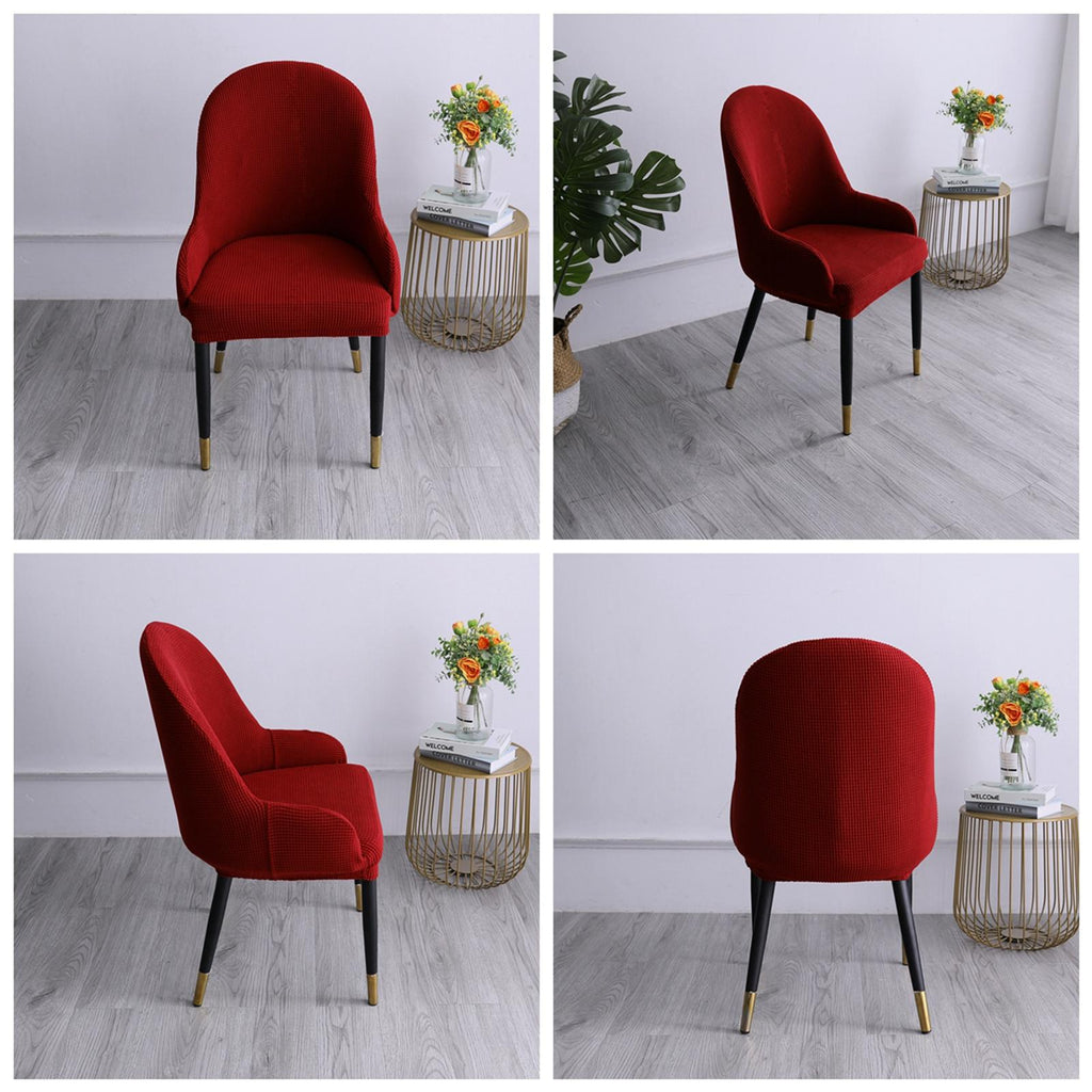 ⚡️Buy 1pc Wing Back Dining Chair Cover Reusable Protector Seat