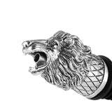 Animal Head-Wine Pourer Spout,Wine Bottle Stopper for Bar Tools Lion